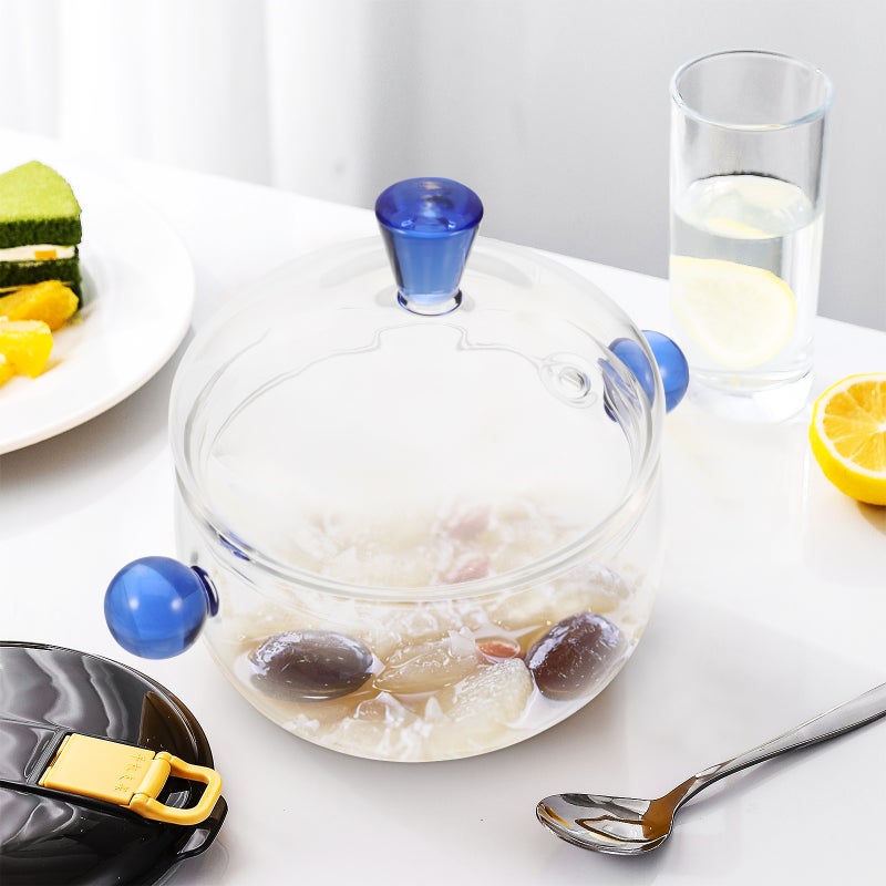 🍳 قدر طهي زجاجي مع غطاء ومقابض آمنة للنقل مناسب للمنزل والحفلات - Image 5