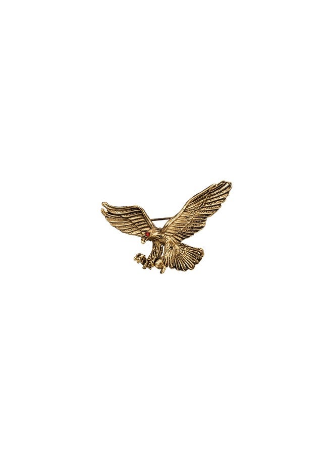 Knighthood Knighthood Red Eye Flying Eagle Brooch, Suit Stud, Shirt Studs, Lapel Pin Accessories for Men Women - Image 1