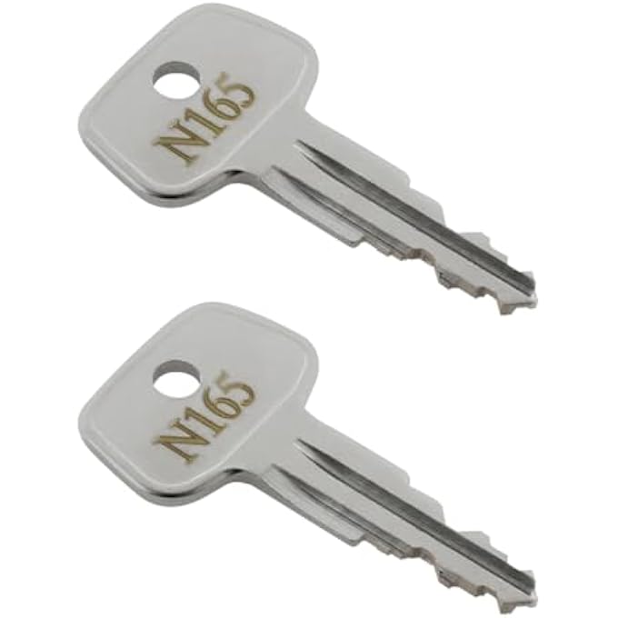 rayihni N165 Errebi Key Replacement for Yakima and Thule Ski,Roof,Cargo Box,Crossbars and Carrier Racks-Codes N165[2 Pack] - Image 1