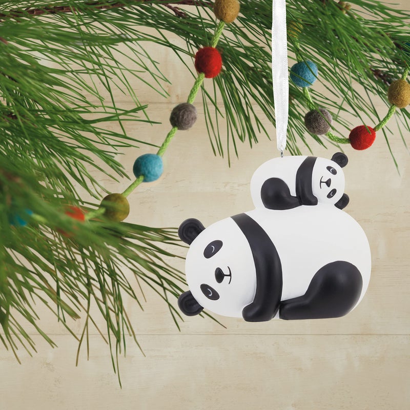Hallmark Parent and Child Pandas Christmas Ornament - Image 4