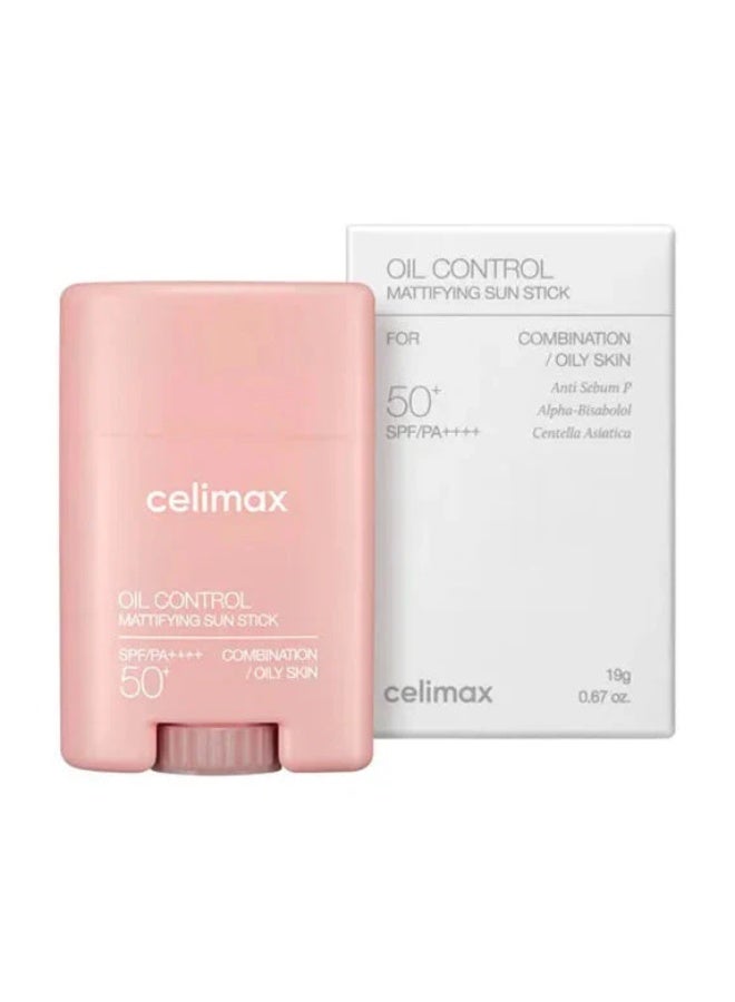 Celimax Oil Control Mattifying Sun Stick 19g – SPF Protection for Oily & Combination Skin - Image 1