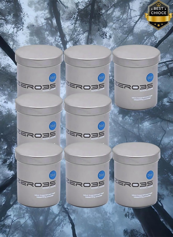 zero35 8 Pieces Mint Fragranced Hair Bleaching Powder 500ml - Image 1