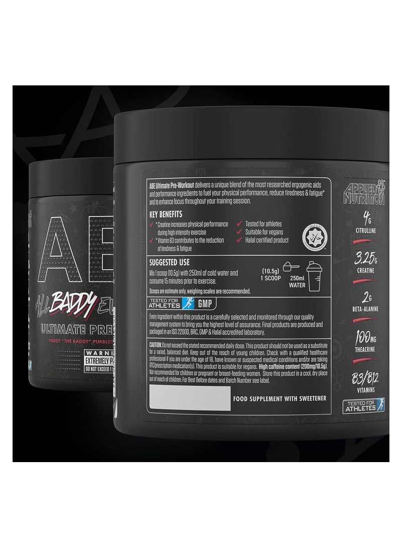 أبلايد نيوتريشن مشروب آبي ألتيميت قبل التمرين بنكهة التوت البري - ٣٧٥ غرام (٣٠ حصة) - Image 2