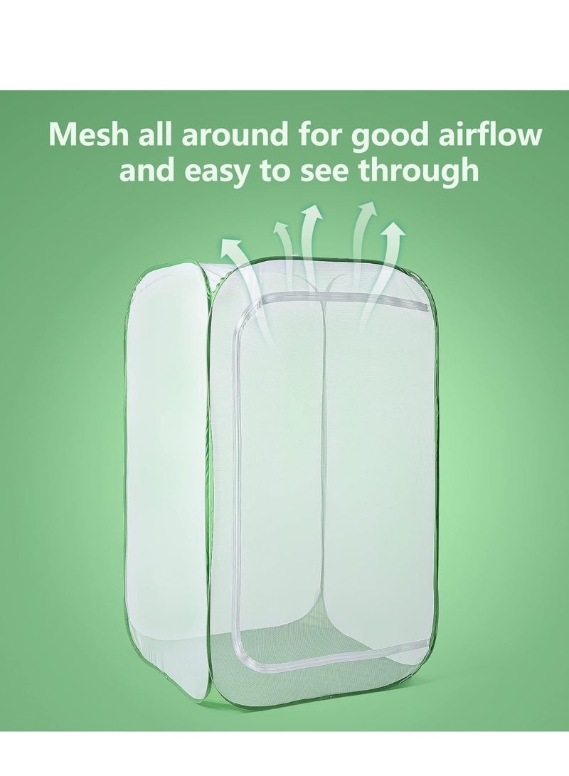 Excefore 36" Outdoor Mesh Plant Enclosure, Plant Cover for Pests, Bird and Pest Protection Guard for Fruit, Vegetables, Flowers and Herbs Pop-Up Cage 24 x 24 x 36 Inches - Image 2