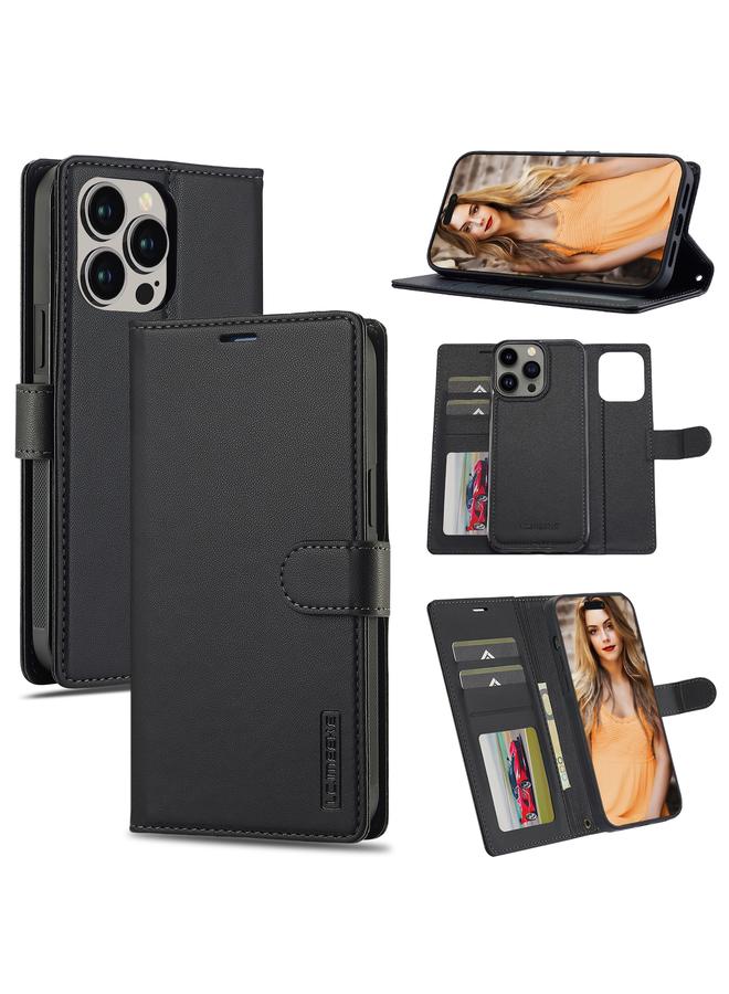 Case For iPhone 13 Pro L2 Series Detachable Magsafe PU Phone Case with Lanyard