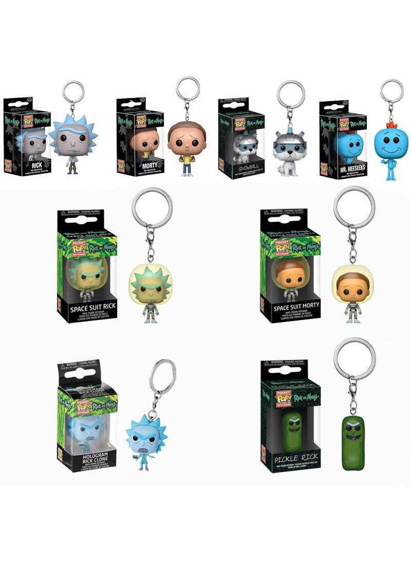 Y&D - Rick Key Chain Morty Key Chain Rick Morty Around Rick Morty Pendant-Space Suit Rick Keychain - Image 1