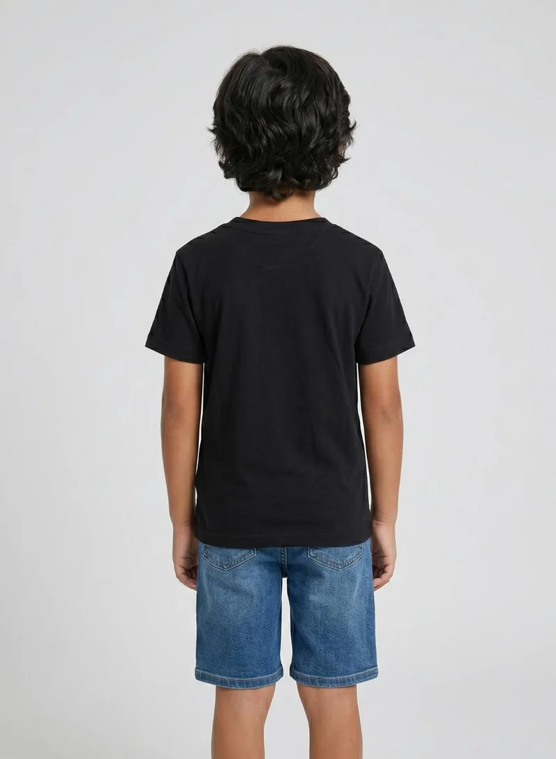 بيبي كلو Boys Game Over Black T-Shirt