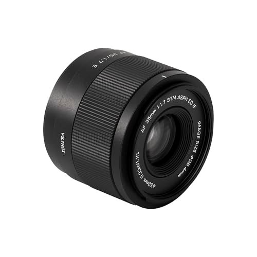 VILTROX عدسة فيلتروكس 35 مم F1.7 E، عدسة 35 مم f/1.7 للتركيب E من سوني، عدسة بؤرية تلقائية التركيز متوافقة مع كاميرات E-Mount بدون مرآة ZV-E10 II EV10 a6700 a6600 a6400 a7c ii a7rv a7iii - Image 2