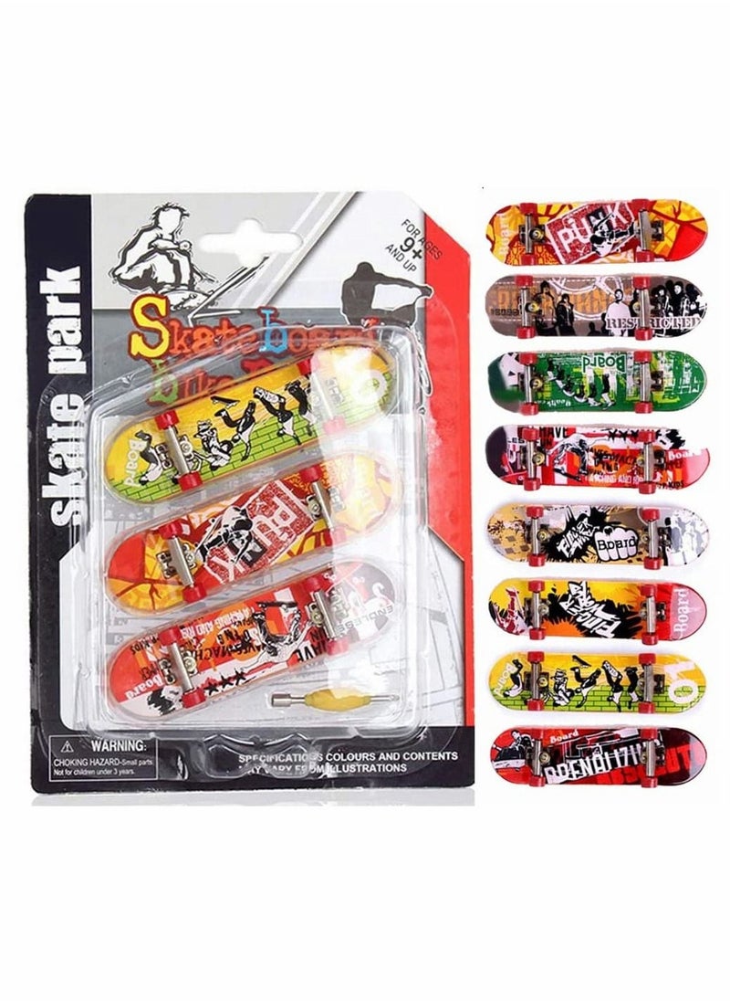 Generic - DIY Assembly Mini Finger Skateboard, Deck Truck Skate Park Board Boy Kid Children, Gifts for Kids Children Toys Finger Skater, Party Favors, Birthday Creative Gifts, Mini Skateboard Starter Kit (3PCS) - Image 1