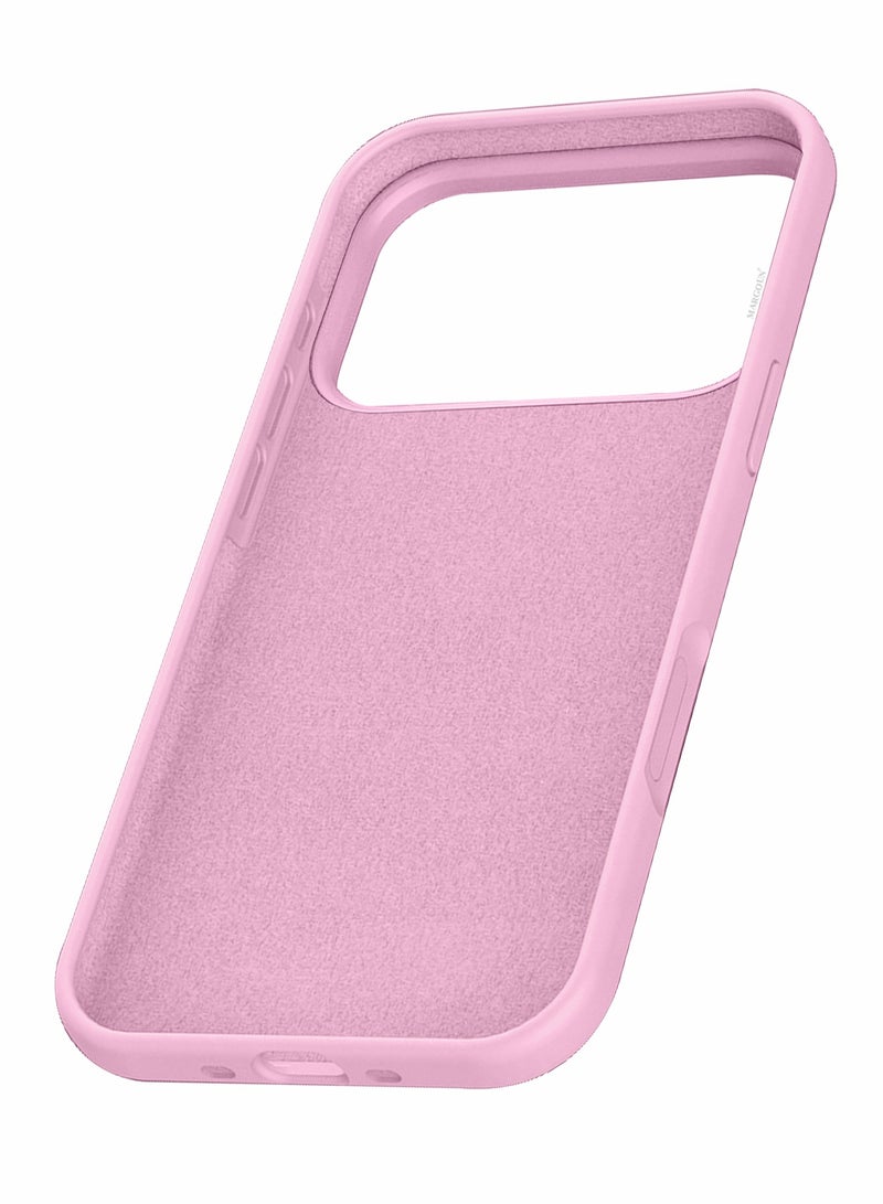 CATANES Silicone Protective Phone Case for iPhone 17 Pro Max - Soft Anti-Scratch Microfiber Lining Ultra Slim Drop Protection Phone Cover - Pink - Image 5