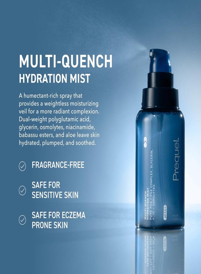 Prequel Skin Multi-Quench Hydration Mist – Moisturizing Face Spray with Plumping PGA Complex, Glycerin, Aloe & More – Hydrating Facial Spray with Niacinamide for Smoother Skin – Fine Mist Humectant - Image 2
