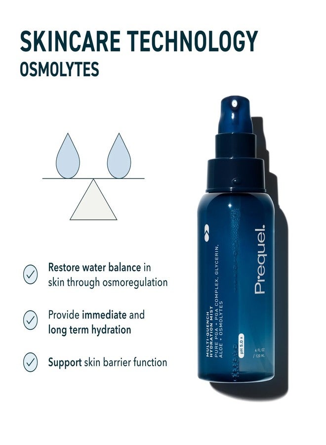 Prequel Skin Multi-Quench Hydration Mist – Moisturizing Face Spray with Plumping PGA Complex, Glycerin, Aloe & More – Hydrating Facial Spray with Niacinamide for Smoother Skin – Fine Mist Humectant - Image 3