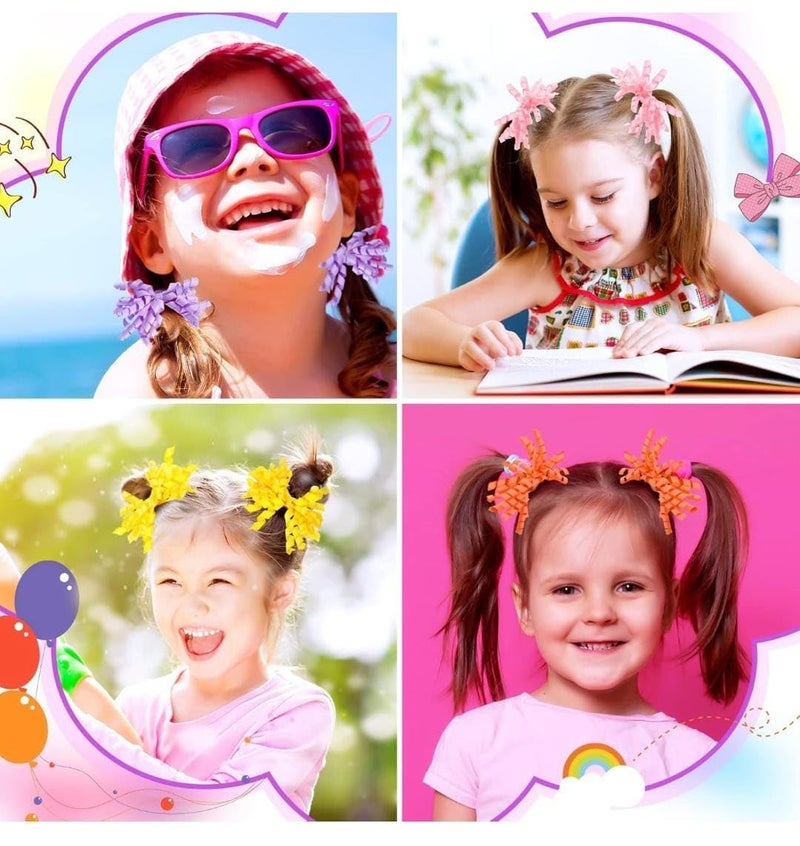 Tera13 Girls Kids Gift Set, Cartoon Necklace Set With Hair Accessories Kit, Combo Set For Women & Gi-rls (combo of 4) B-Day, Kanjak, Rakhi Return Gift For Girls Gi-ft Items, Pouch, Hair Clip Rubber - Image 3