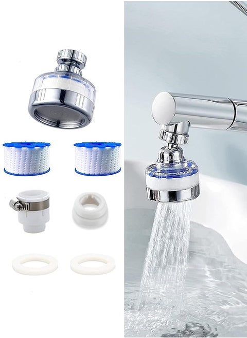 Sink Filter Bathroom Water Filtration Cartridge with 2 pcs PP Cotton Filtration for Kitchen Tap Filter Removable Sink Faucet Filter Cartridge Element for Home Kitchen Bathroom