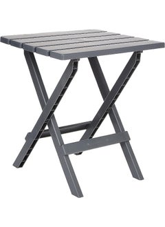 Cosmoplast Cosmoplast Portable Camping Folding Table, Dark Grey  - Image 1