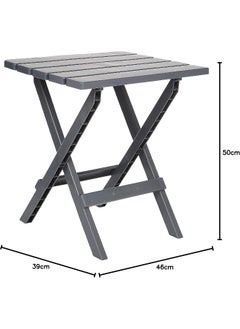 Cosmoplast Cosmoplast Portable Camping Folding Table, Dark Grey  - Image 2