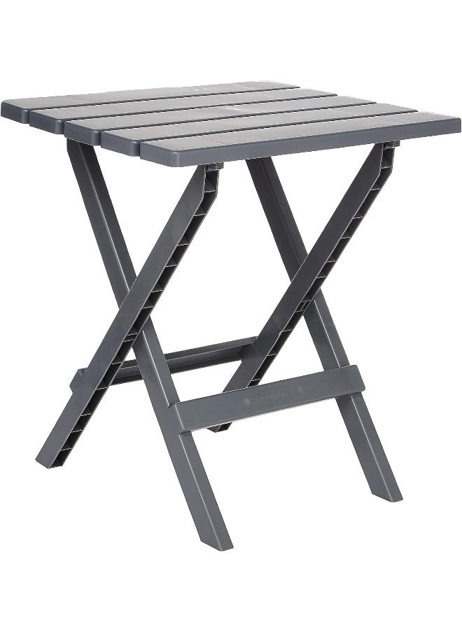 Cosmoplast - Portable Camping Folding Table, Dark Grey - Image 1