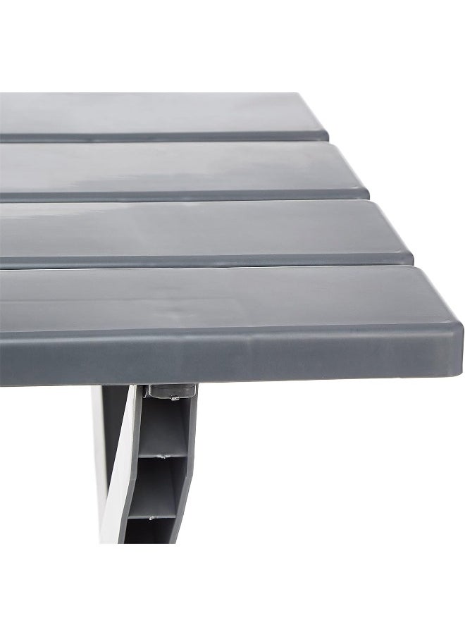 Cosmoplast - Portable Camping Folding Table, Dark Grey - Image 1