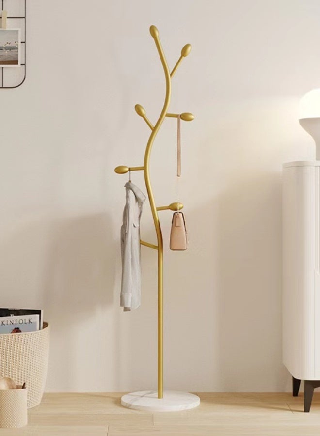 Kutis 1-Piece Metal Coat Rack Clothes Rack Hanger Freestanding Stand Garment Rack Clothes Hanger Organizer With Marble Base 32x175 cm - Image 1