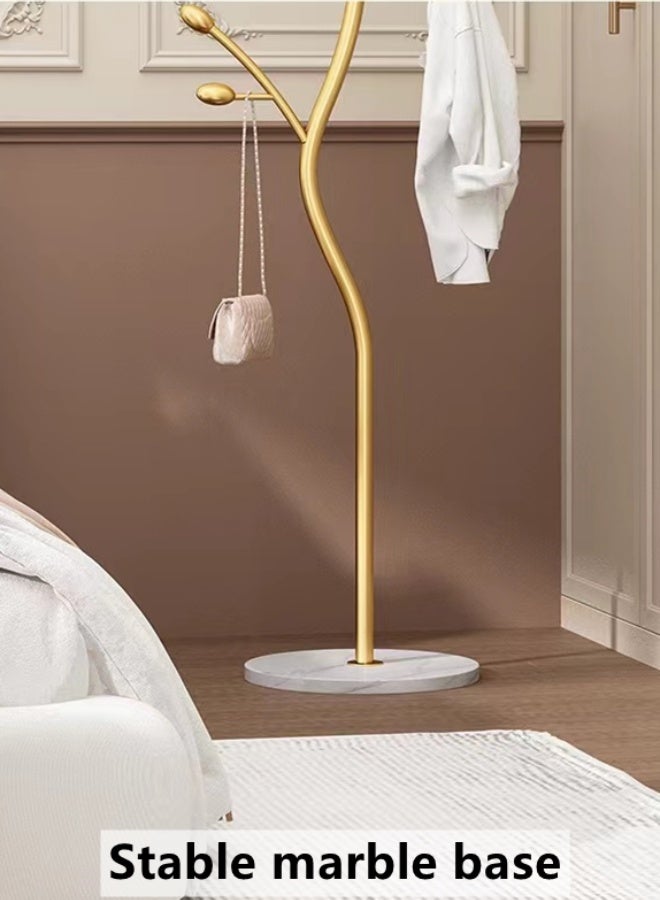 Kutis 1-Piece Metal Coat Rack Clothes Rack Hanger Freestanding Stand Garment Rack Clothes Hanger Organizer With Marble Base 32x175 cm - Image 4