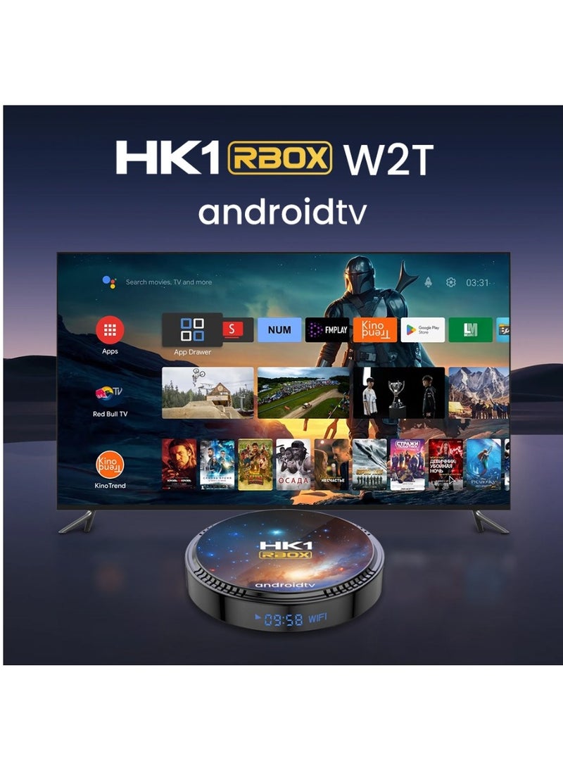 Upgraded  HK1RBOX Android TV Box, 4GB RAM + 64GB ROM Ultra HD 4K Smart TV Box, RGB Light Set Top Box BT5.0, HLG Mode HDR10+ WiFi 6 USB 3.0  - Image 2