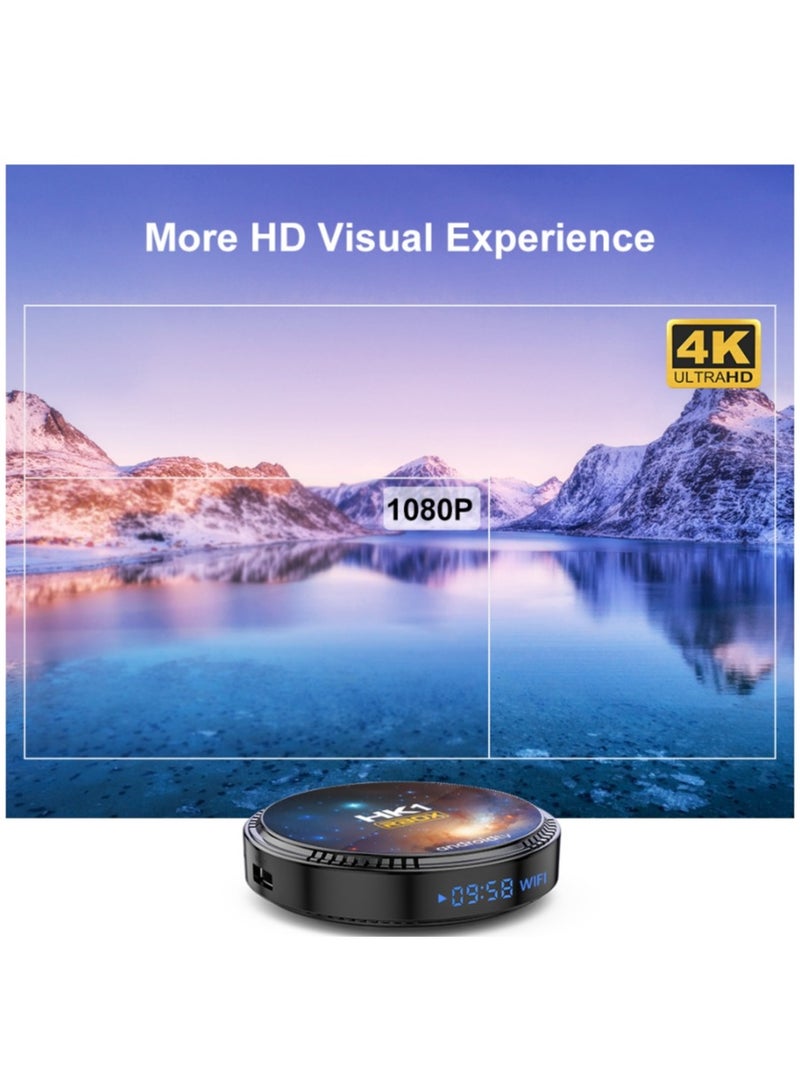 Upgraded  HK1RBOX Android TV Box, 4GB RAM + 64GB ROM Ultra HD 4K Smart TV Box, RGB Light Set Top Box BT5.0, HLG Mode HDR10+ WiFi 6 USB 3.0  - Image 4