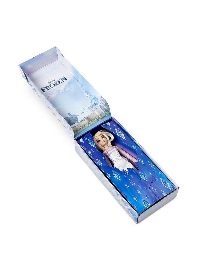 Disney store دميه أميرة ديزني الكلاسيكية الرسمية من متجر ديزني (إلسا من فروزن 2)، 11 بوصة، تشمل فرشاة بتفاصيل مصبوبة، لعبة قابلة للتشكيل بالكامل بزي كلاسيكي - ألعاب أميرات ديزني للفتيات - Image 3