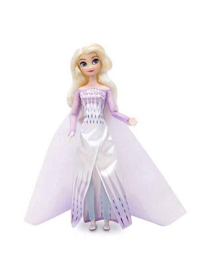 Disney store دميه أميرة ديزني الكلاسيكية الرسمية من متجر ديزني (إلسا من فروزن 2)، 11 بوصة، تشمل فرشاة بتفاصيل مصبوبة، لعبة قابلة للتشكيل بالكامل بزي كلاسيكي - ألعاب أميرات ديزني للفتيات - Image 5