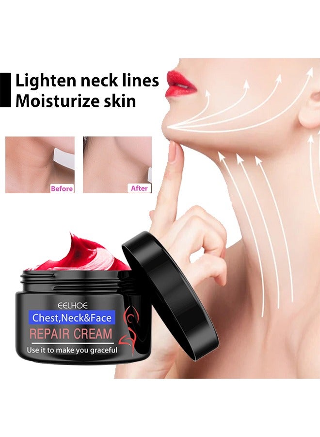 إيلهو كريم الإصلاح ، كريم مزيل التجاعيد للرقبة ، كريم تبييض تفتيح مضاد للشيخوخة ، كريم شد الرقبة المرطب ، كريم إصلاح للوجه والصدر والرقبة 30 جرام - Image 1