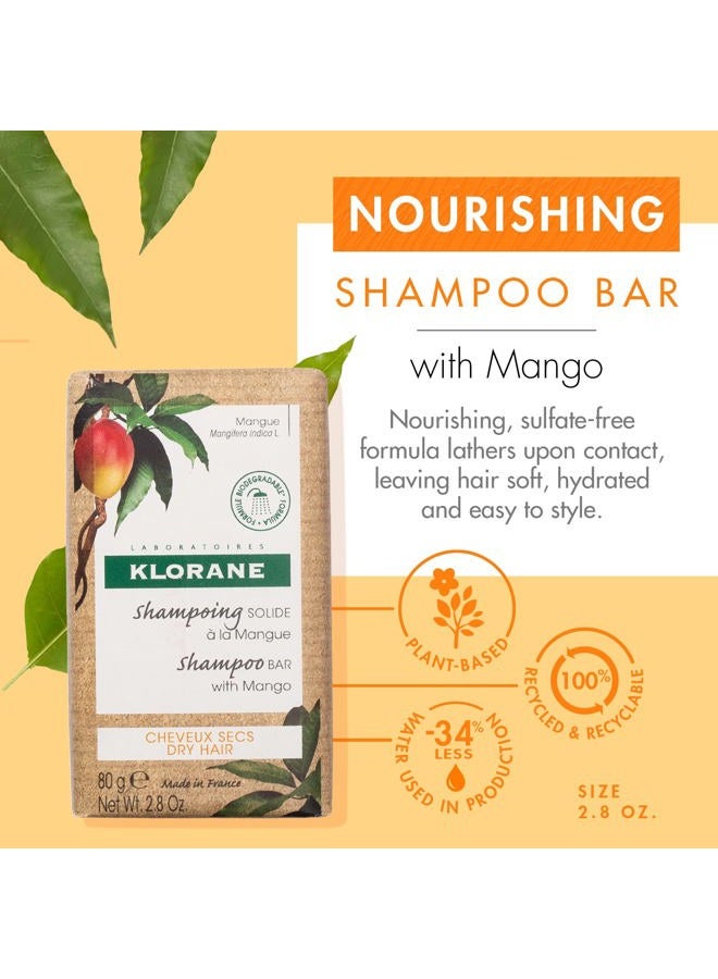Klorane Nourishing Shampoo Bar with Mango , 2.8 Oz (Pack of 1) - Image 2