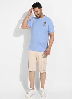 Instafab Plus Men's Pastel Blue Open Mind T-Shirt  - Image 5