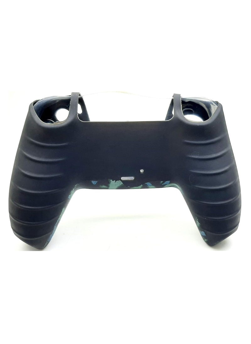 Generic PS5 Controller Skin,Silicone Grips for PlayStation 5 Controller Anti Slip Cover Case Protector for Dual Sense 5 Controller - 8pcs Pro ThumbGrips (Army green-blue )  - Image 5