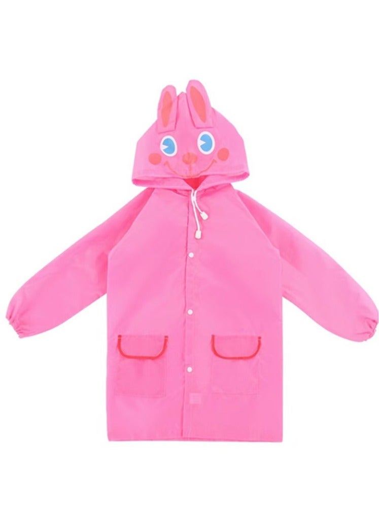 Captaintech Children's Raincoat Portable EVA Material Raincoat with Bag Cover Reusable Raincoat with Hood and Sleeves, Suitable for Cycling, Fishing, Hiking, Camping - Image 3