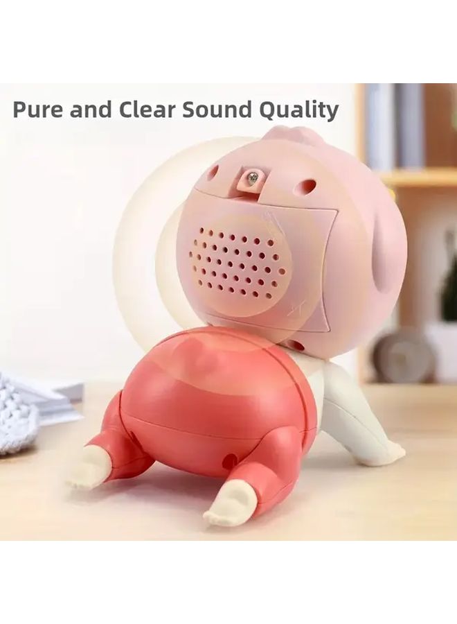 Pink Crawling Doll With Moving Arms Interactive Soft Plush Toy For Toddlers - Image 4