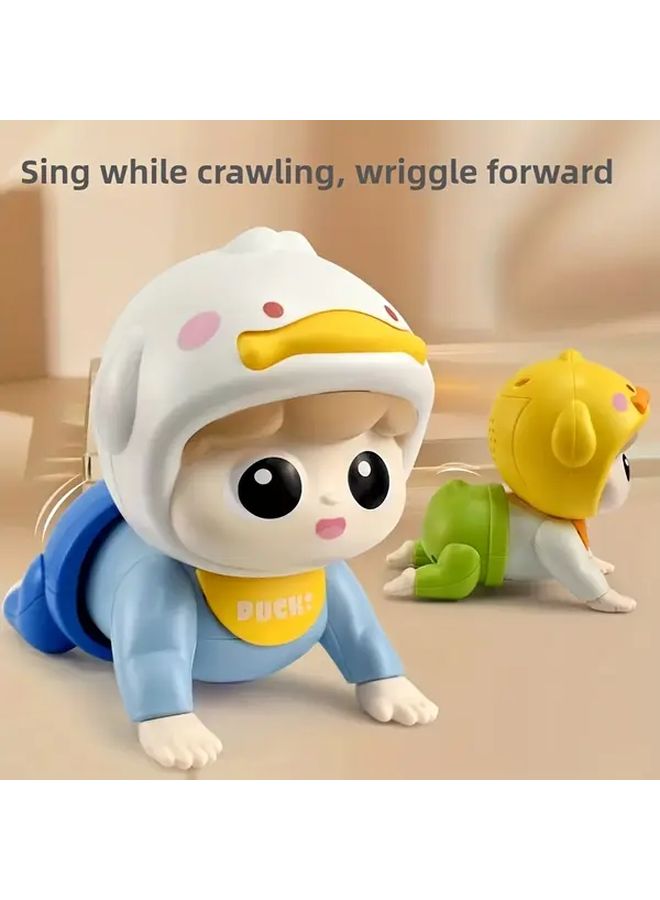 Pink Crawling Doll With Moving Arms Interactive Soft Plush Toy For Toddlers - Image 3