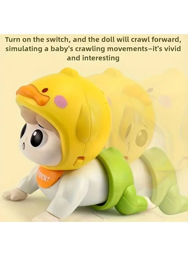 Pink Crawling Doll With Moving Arms Interactive Soft Plush Toy For Toddlers - Image 5
