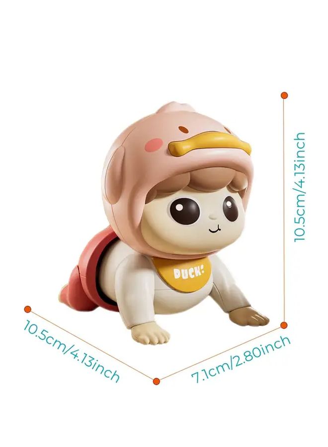Pink Crawling Doll With Moving Arms Interactive Soft Plush Toy For Toddlers - Image 2