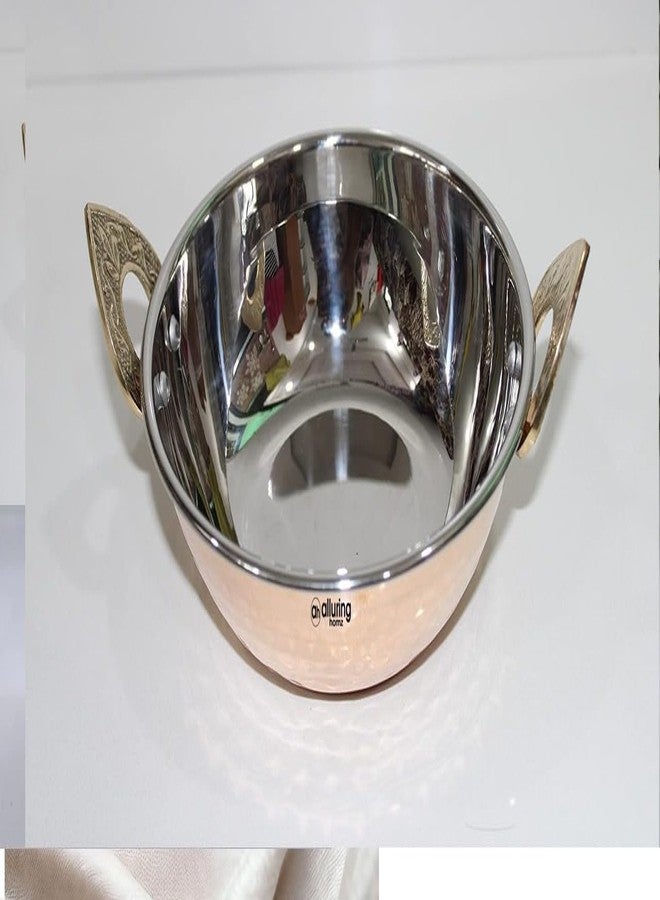 Alluring Homz Copper Steel Kadhai for Serving, Kadhai Wok Bowl for Home, Hotel, Restaurant, Tableware 16cm Diameter/Capacity 600 ML(1 Piece) (1) - Image 5
