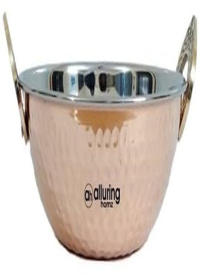 Alluring Homz Copper Steel Kadhai for Serving, Kadhai Wok Bowl for Home, Hotel, Restaurant, Tableware 16cm Diameter/Capacity 600 ML(1 Piece) (1) - Image 3