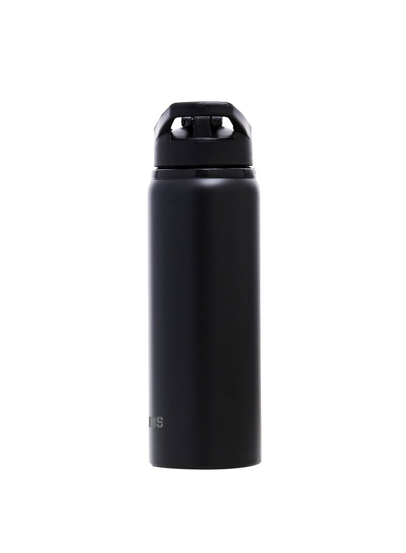 Eazy Kids Stainless Steel Sports Water Bottle - Black, 700 Ml  - Image 2