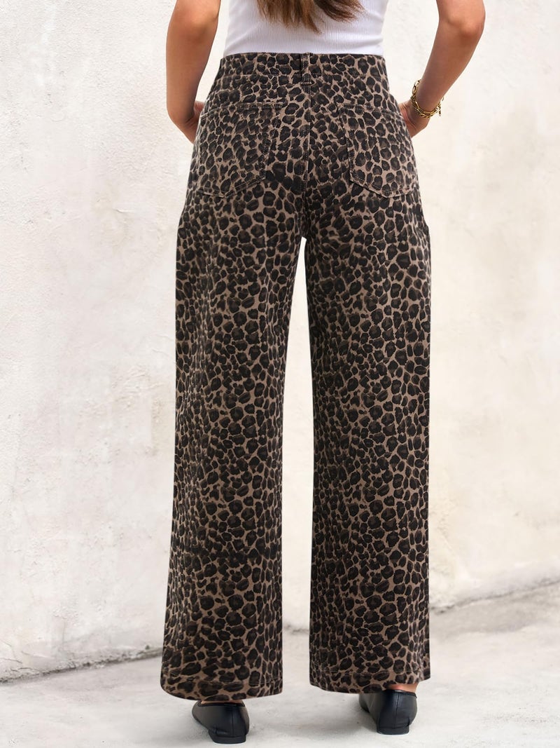 Cicy Bell Womens Wide Leg Jeans High Waisted Stretchy Baggy Loose Denim Casual Pants with Pockets - Image 3