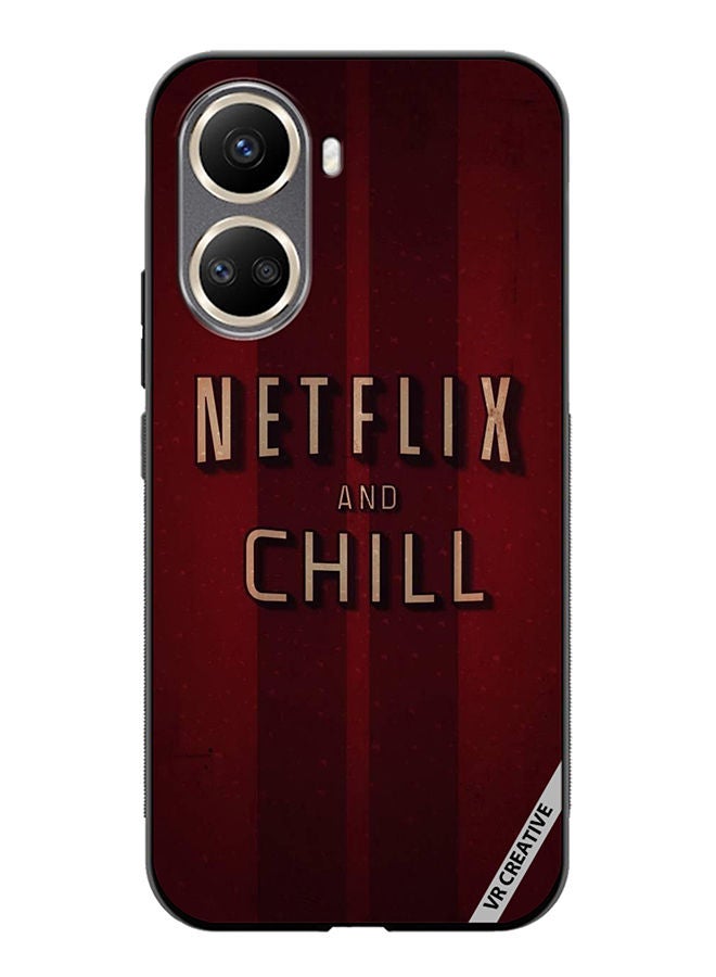 VR CREATIVE Protective Case Cover For Huawei Nova 10 SE Netflix And Chill Design Multicolour - Image 1