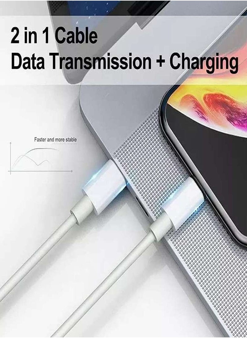 Aspor iPhone Fast Charging Cord Type C to Lightning Cable for iPhone 14/14 Pro /14/ iPhone 13/13 Pro /13 Mini/12/12 Mini/12 Pro/11 Pro/11 Pro Max and More 1M White  - Image 2