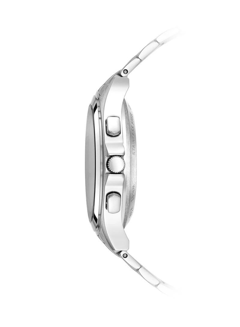 الفجر ساعة رجالية دائرية من الفولاذ المقاوم للصدأ WR-02 - Image 3