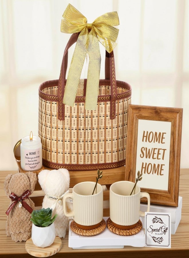 RimCereal New House Warming Home Basket Gifts- 15 Pieces Housewarming Presents for Couple Women Men Home Apartment First, Closing Gifts for House Buyers Ideas Supplies - Image 1