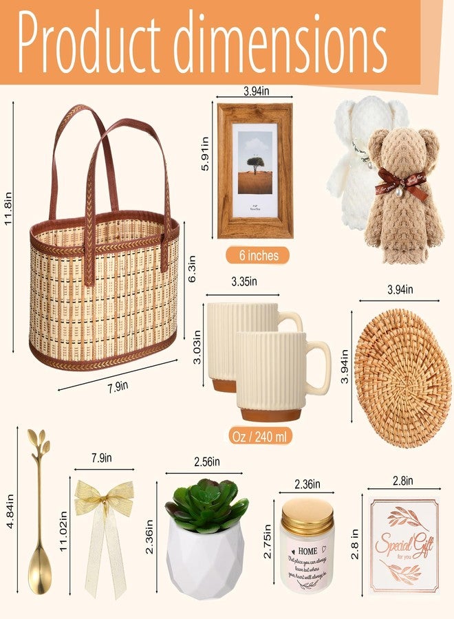RimCereal New House Warming Home Basket Gifts- 15 Pieces Housewarming Presents for Couple Women Men Home Apartment First, Closing Gifts for House Buyers Ideas Supplies - Image 2