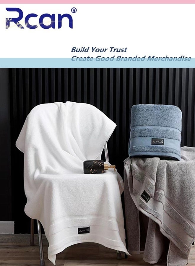 Rcan Adult Thickened Cotton Bath Towel Combed Cotton Bath Towel For Man Ultra Soft Towels Large Shower Towels Soft Feel Quick Dry Highly Absorbent Durable Towels 140 * 70CM - Image 4