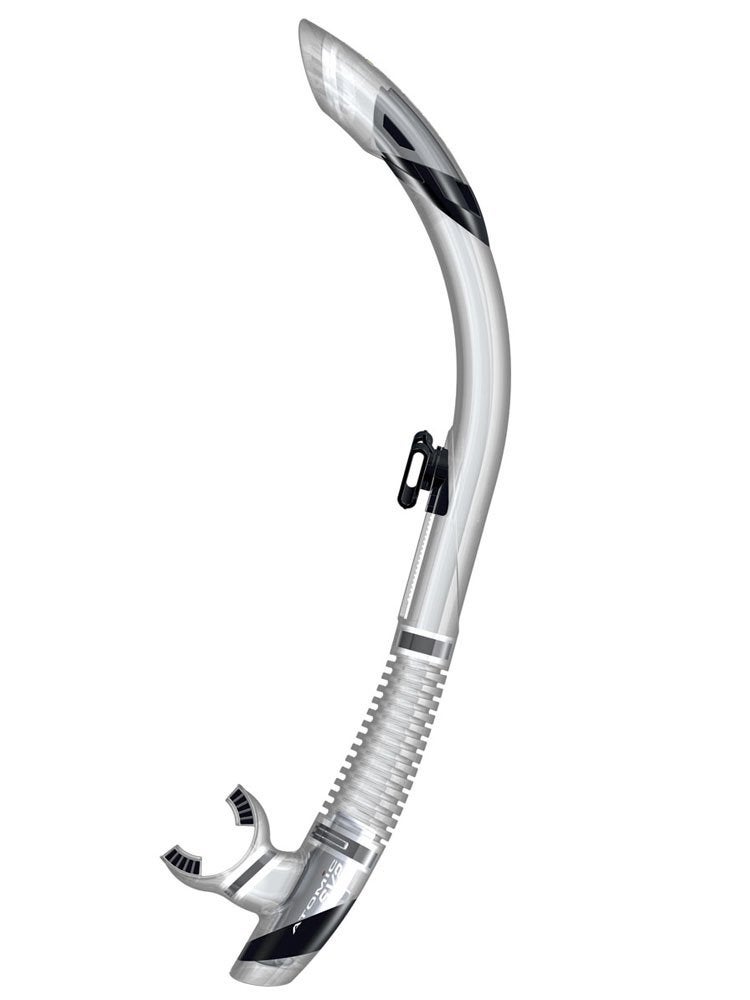 Atomic Aquatics SV2 Flex Dive Snorkel -Clear / Black - Image 4
