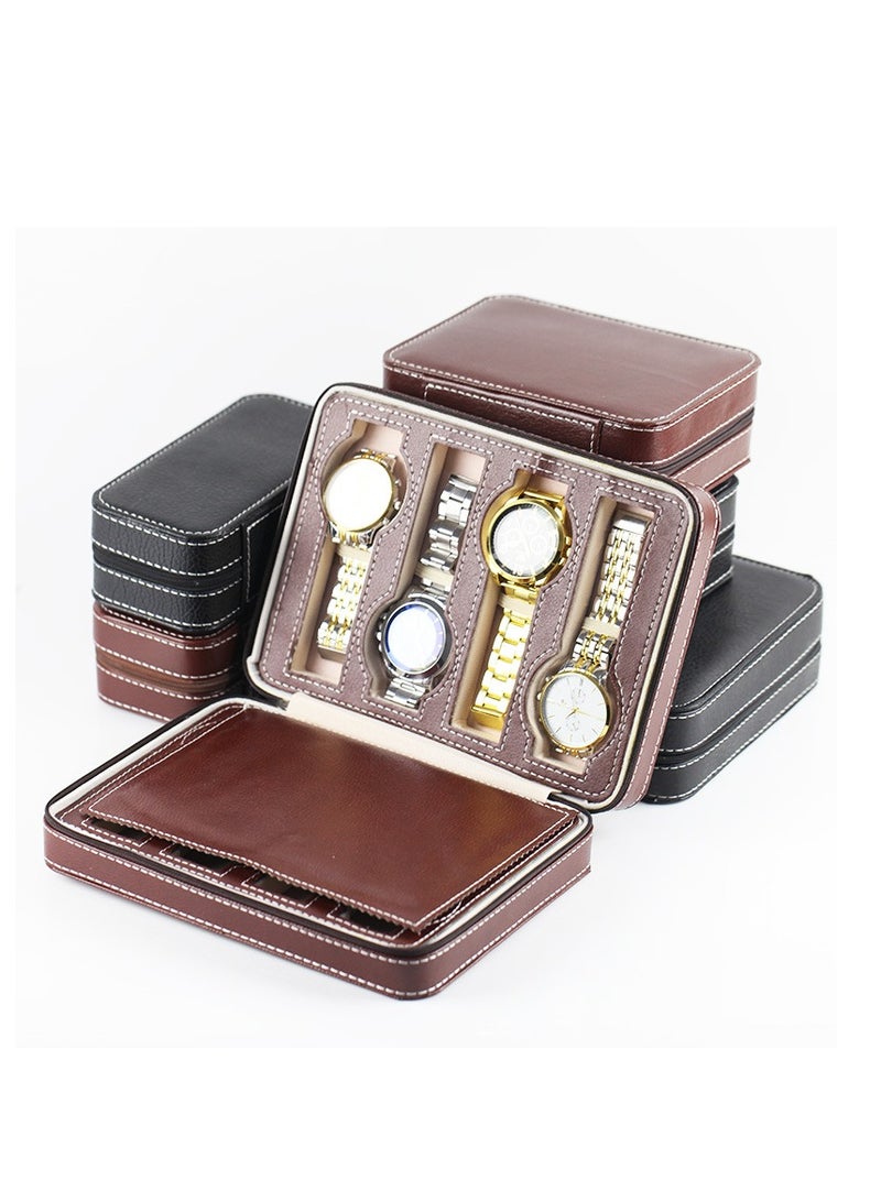 Sanda 8-Grid PU Leather Watch Box QJ1535C8 - Image 3