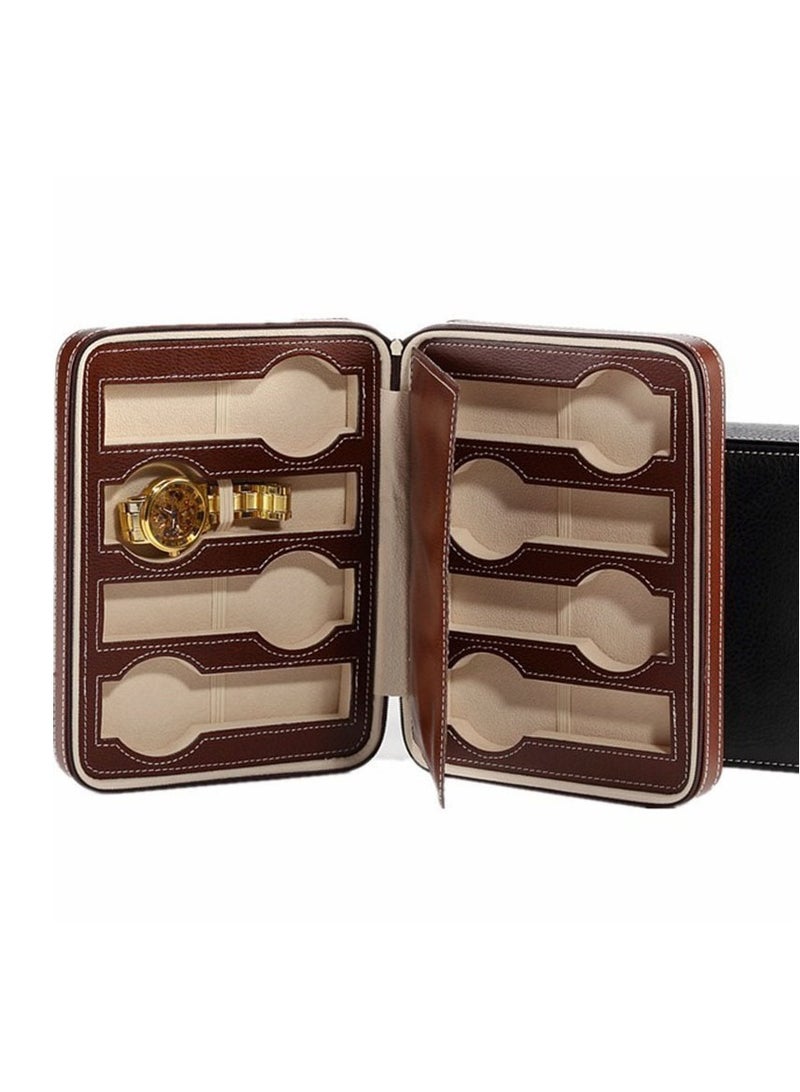 Sanda 8-Grid PU Leather Watch Box QJ1535C8 - Image 5